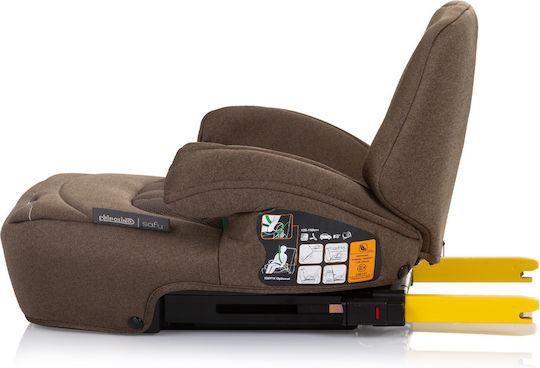 Chipolino Safy Baby Car Seat Booster i-Size with Isofix Macadamia