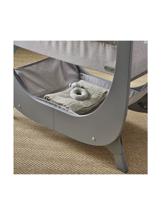 Shnuggle Cradle Lite with Mattress and Side Opening Beige