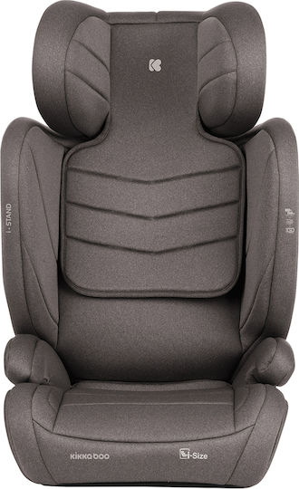 Kikka Boo i-Stand Baby Car Seat High-back Booster i-Size with Isofix Brown