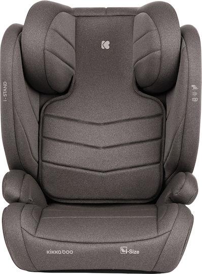 Kikka Boo i-Stand Baby Car Seat High-back Booster i-Size with Isofix Brown