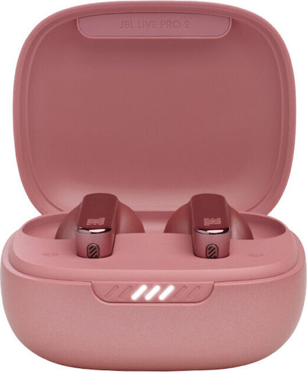 JBL Live Pro 2 TWS In-Ear Bluetooth-Freisprecheinrichtung Kopfhörer mit Schweißresistenz und Ladeetui Rosa