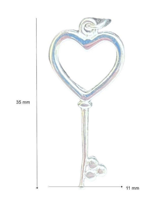 Anhänger Jolie Silber Sterling Silber 925 Schlüssel Modell 35 X 11 mm 0,9 g