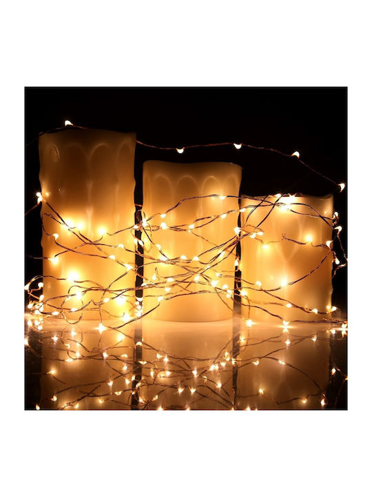 500 Λαμπάκια LED 50μ. Θερμό Λευκό σε Σειρά