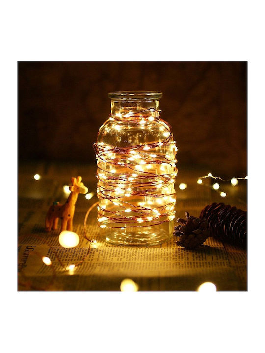 500 Λαμπάκια LED 50μ. Θερμό Λευκό σε Σειρά