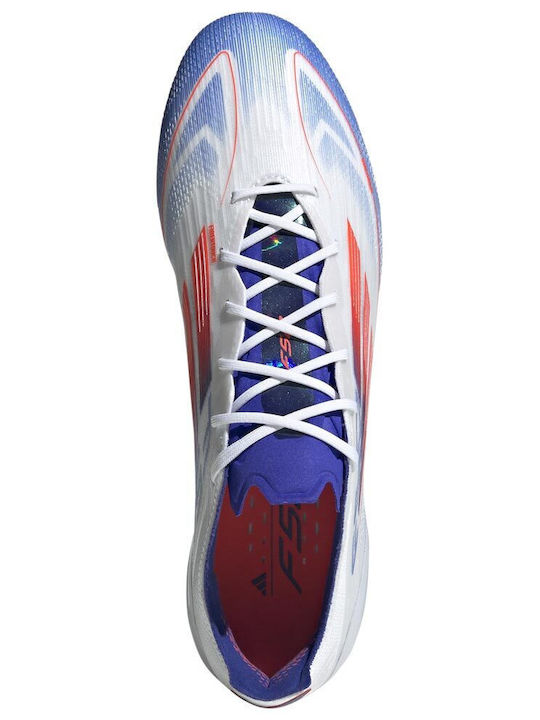 adidas F50 Elite Pantofi de Fotbal cu crampoane Cloud White / Solar Red / Lucid Blue