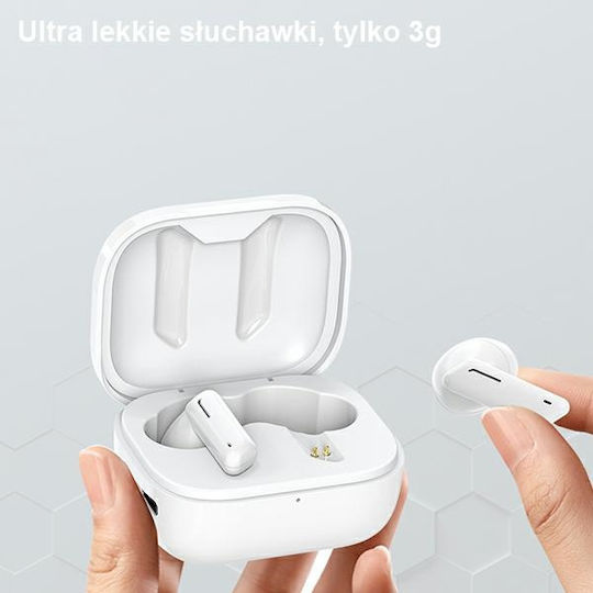 Awei T36 Ohrstöpsel Bluetooth-Freisprecheinrichtung Kopfhörer mit Schweißresistenz und Ladeetui Weiß