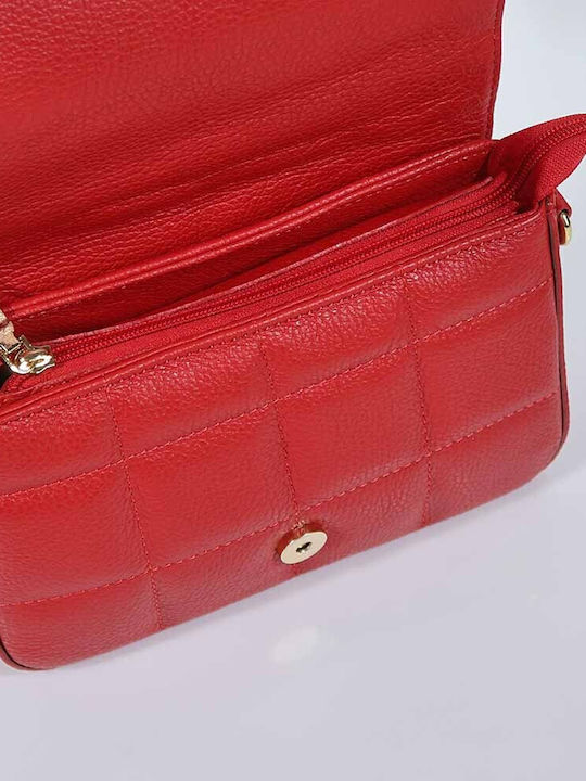 Passaggio Leather Leather Women's Bag Shoulder Red