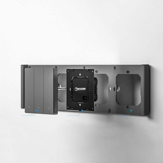 Sonoff M51c80 Vertiefter Elektrische Wandtaster Wi-Fi Einweg Mit Grau Rahmen