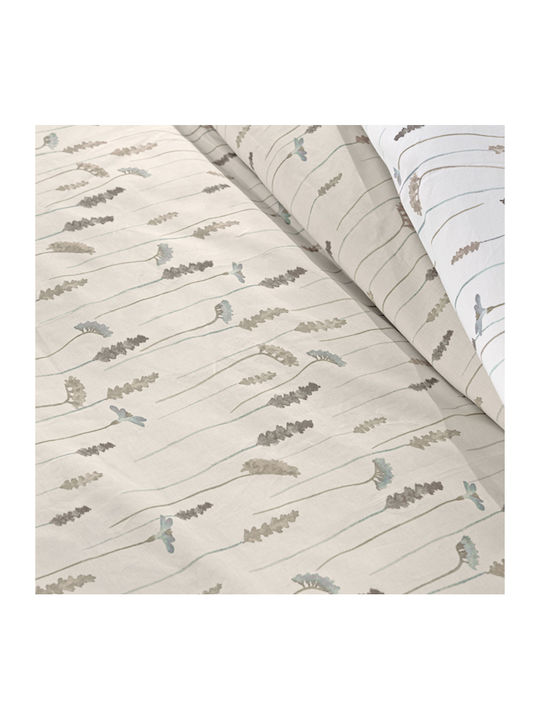 Guy Laroche Bettbezug-Set Baumwolle Einzelbett mit Kissenbezug 165x225 Elodie Natural