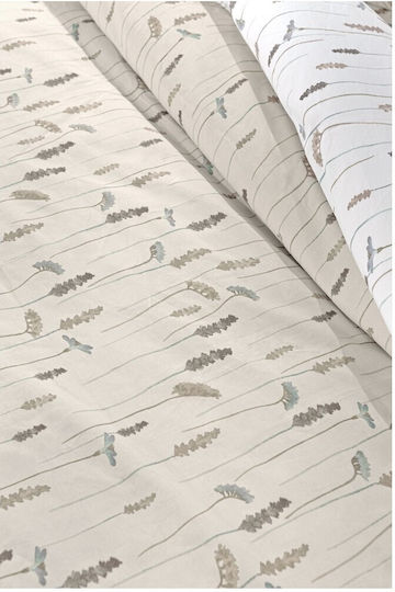 Guy Laroche Bettbezug-Set Baumwolle Einzelbett mit Kissenbezug 165x225 Elodie Natural