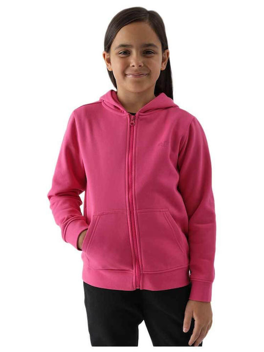Hanorac pentru copii De bumbac cu Glugă Fuchsia