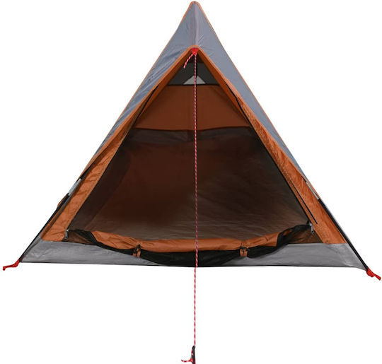 vidaXL Καλοκαιρινή Σκηνή Camping Γκρι για 2 Άτομα 200x120x88εκ.