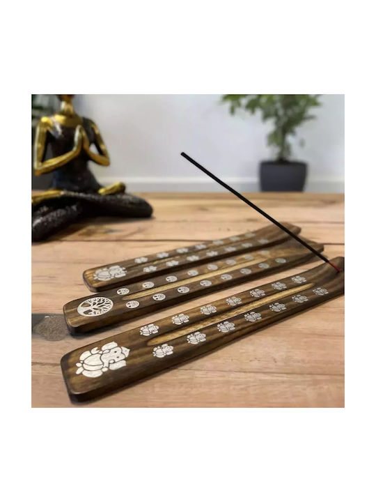 Ξύλινη Βάση Καύσης Αρωματικά Στικ Buddha Incense Holder 26cm