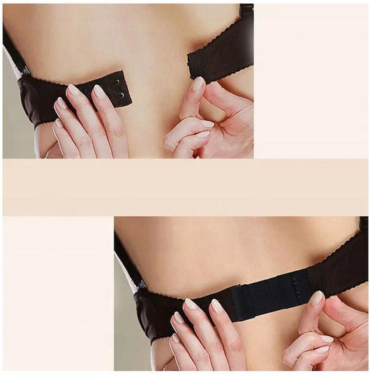 White Plastic Bra Extension 5x3.2cm 3pcs