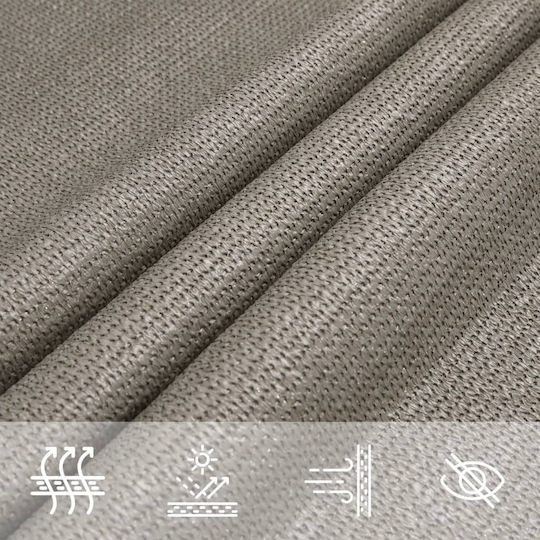 vidaXL Square Shade Sail Gray 2x2m 160gr/m²