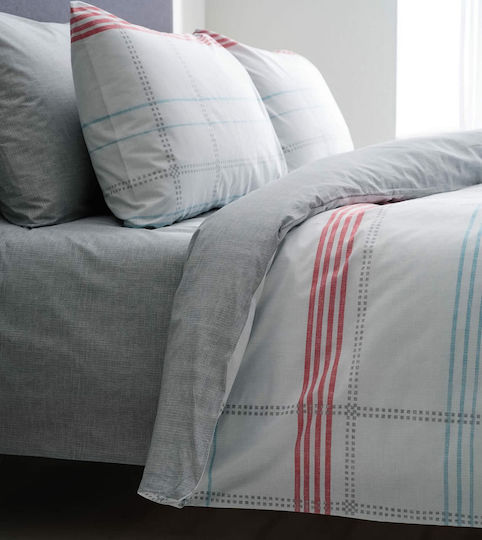 Vesta Home Σετ Παπλωματοθήκη Βαμβακερή Μονή με Μαξιλαροθήκη 170x240cm Valeria 1