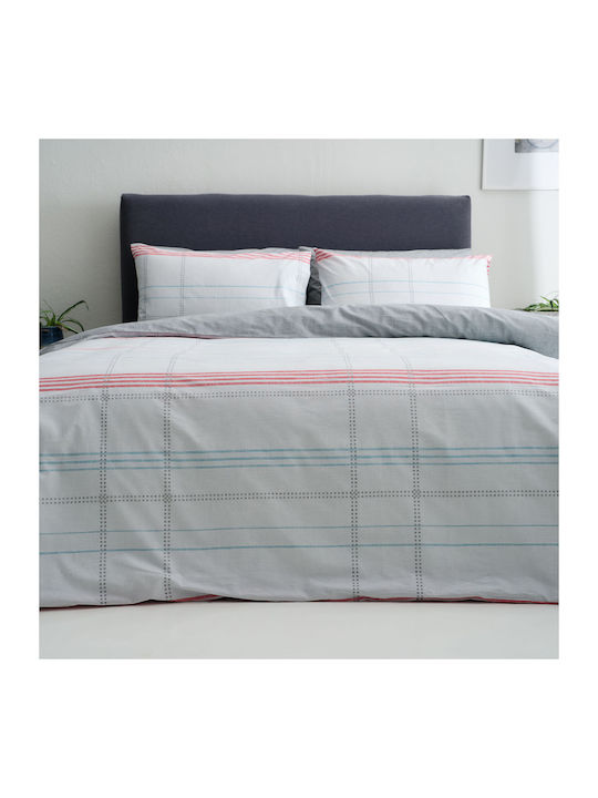 Vesta Home Σετ Παπλωματοθήκη Βαμβακερή Μονή με Μαξιλαροθήκη 170x240cm Valeria 1