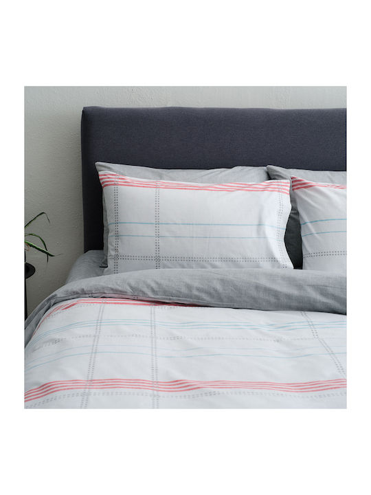 Vesta Home Σετ Παπλωματοθήκη Βαμβακερή Μονή με Μαξιλαροθήκη 170x240cm Valeria 1