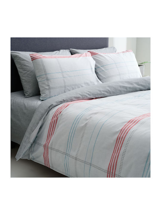 Vesta Home Σετ Παπλωματοθήκη Βαμβακερή Μονή με Μαξιλαροθήκη 170x240cm Valeria 1