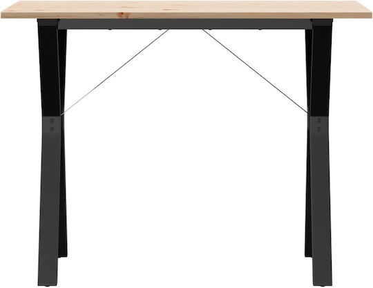 Table Dining Room from Solid Wood & Metal Coffee 100x50x75cm