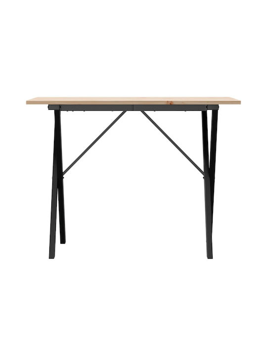 Table Dining Room from Solid Wood & Metal Coffee 100x50x75cm
