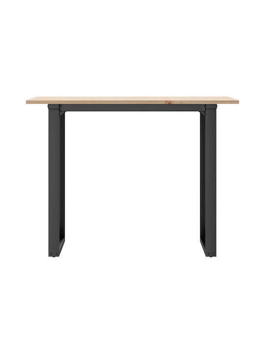 Table Dining Room from Solid Wood & Metal Coffee 100x50x75cm