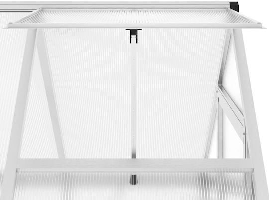 vidaXL 4005822 Θερμοκήπιο Τύπου Σπίτι με Σκελετό Αλουμινίου 1.69x1.14x1.95m