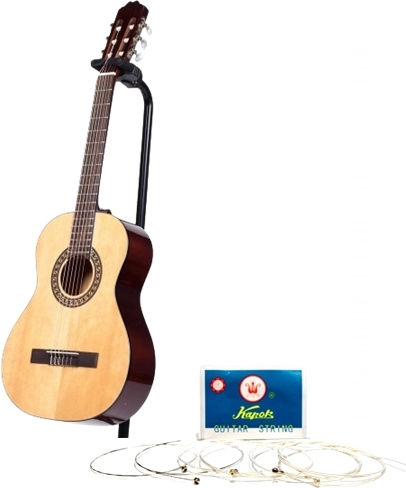 Chitară clasică din lemn Ideallstore, 95 cm, set de corzi inclus