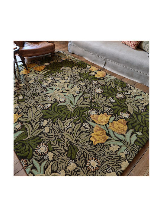 Morris & Co Bower Covor Rectangular Verde