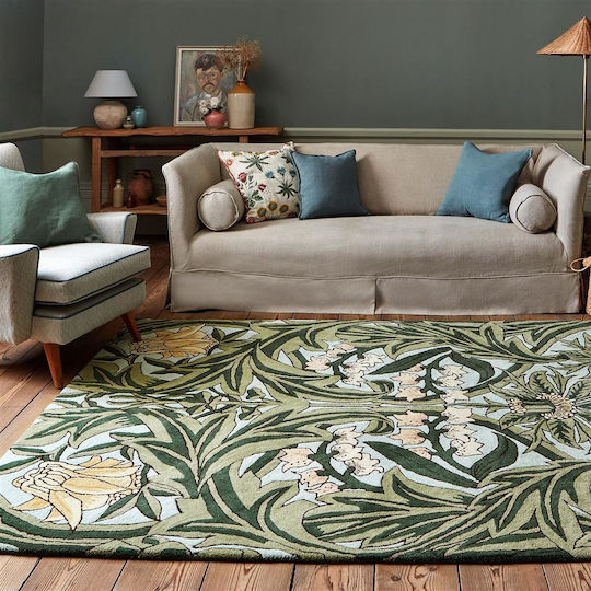 Morris & Co Bluebell Covor Rectangular Frunzuliță Arbour Green