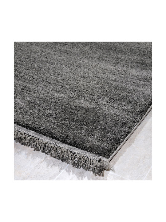Tzikas Carpets Parma 19403 Χειροποίητο Χαλί Διάδρομος με Κρόσια Γκρι 80x150cm