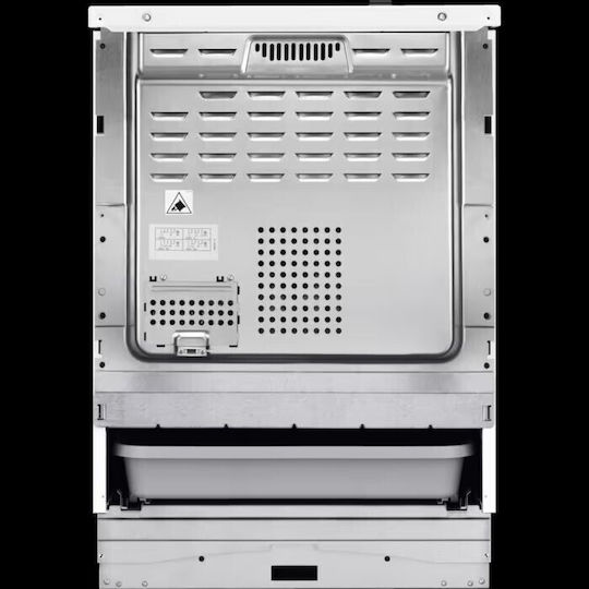 AEG Κουζίνα 73lt με Κεραμικές Εστίες Π59.6εκ. Inox