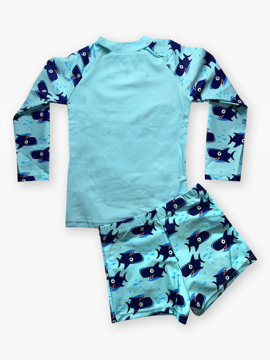 Sky Kids Swimwear Swimwear Set Sunscreen (UV) Turquoise