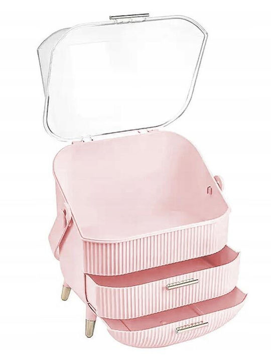 Aria Trade Make-up Zubehör Aufbewahrungskoffer Rosa DA118C