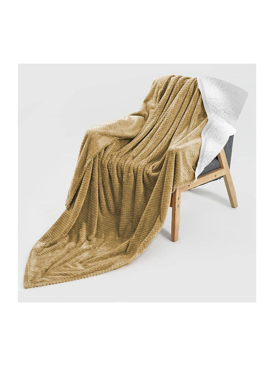 Sidirela Άρκτος Κουβέρτα Sherpa Μονή 160x220εκ. Μπεζ