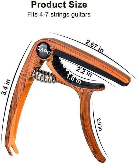 Molf's Wooden Trigger Capo for Brown