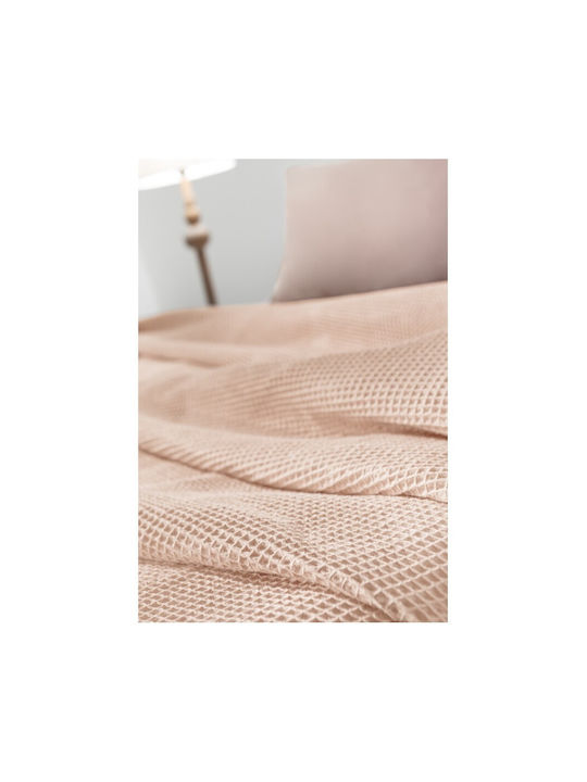 Guy Laroche Diamante Pique Single Blanket 165x250cm Ice