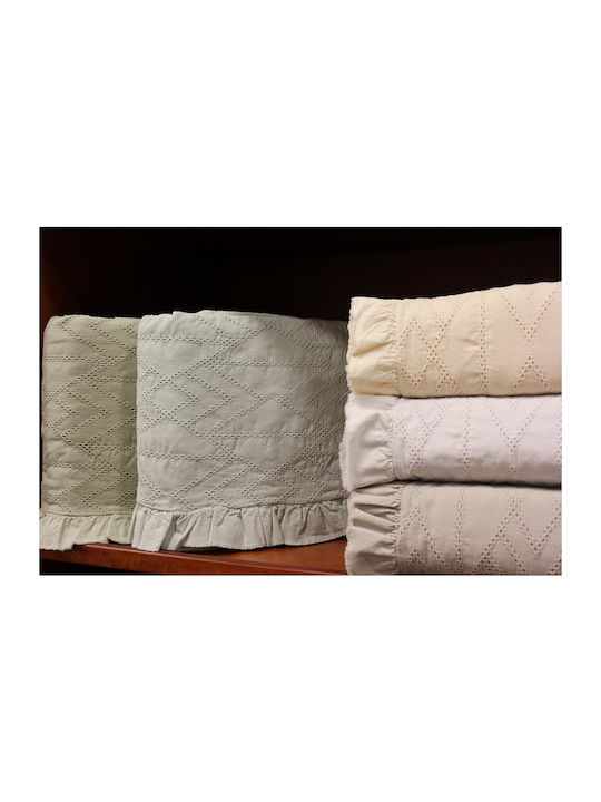 Down Town Home 677 Knitted Blanket Super King 230x260cm Aqua