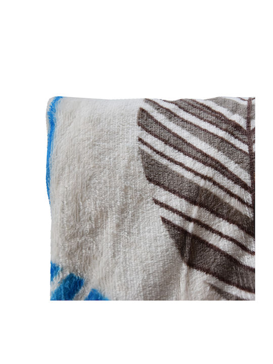 TnS Pătură Super Moale Polar Fleece Simplă 150x220cm Alb