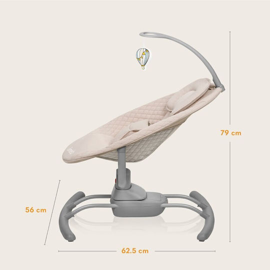 Lionelo Electric Relax pentru Bebeluși Rio Bej pentru Copil până la 9kg