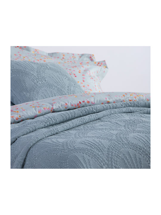 Nef-Nef Homeware Revence Blanket Pique Queen 230x250cm. 020903 Aqua