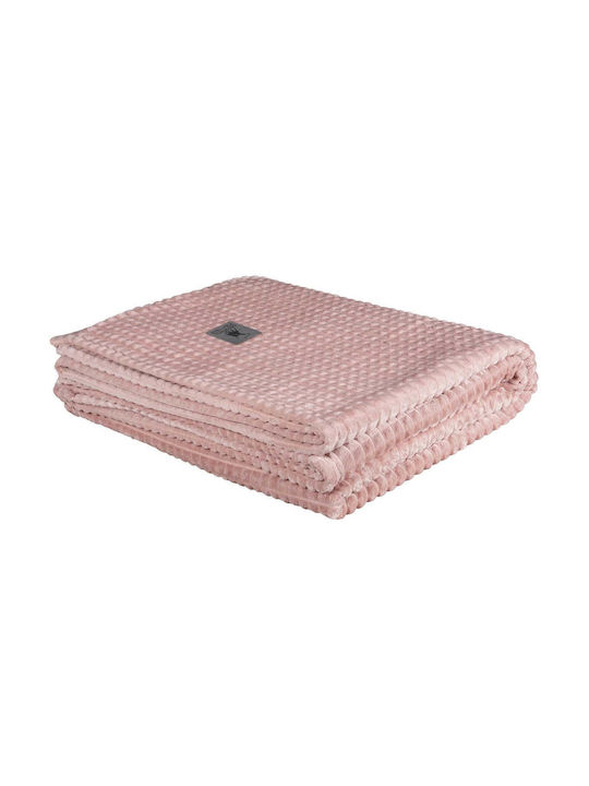 Greenwich Polo Club 3449 Blanket Fleece Single 160x220cm. Nude