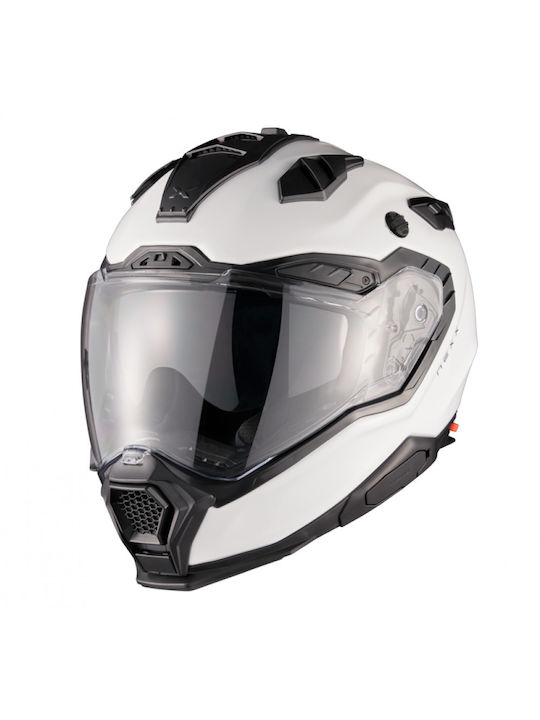 Nexx X.WED 3 Plain White Κράνος Μηχανής On-Off ECE 22.06 / DOT 1790gr με Pinlock και Sunvisor