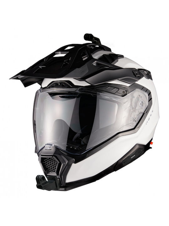 Nexx X.WED 3 Plain White Κράνος Μηχανής On-Off ECE 22.06 / DOT 1790gr με Pinlock και Sunvisor