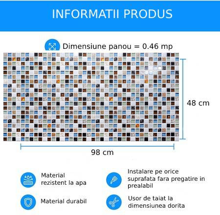 Iceland PVC με Κόλλα Iceland Πολύχρωμο 98x48x0.3εκ. Iceland PVC με Κόλλα Iceland Πολύχρωμο 98x48x0.3εκ.