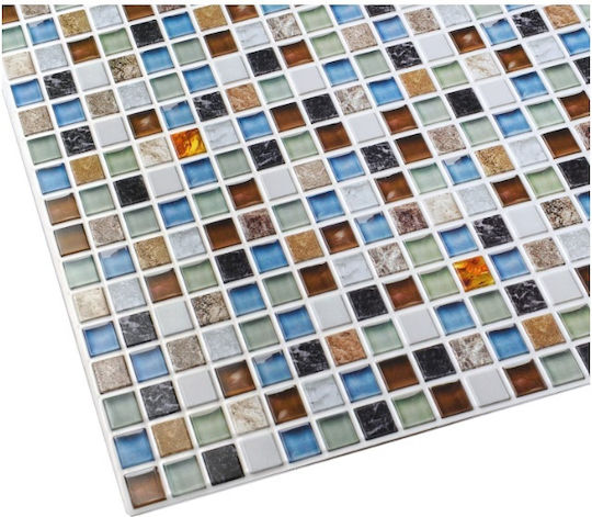 Panouri Decorative 3D Din PVC Cu Adeziv Iceland Multicolor 98x48x0.3cm