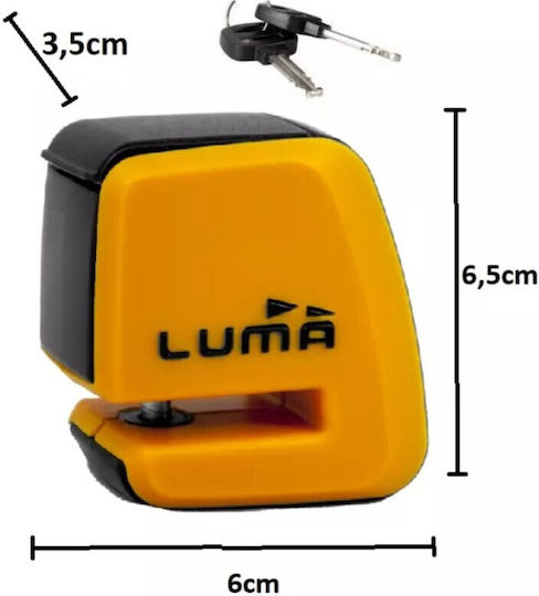 Luma Enduro 92d Катинар за мотоциклет с диаметър на бравата 7мм Жълт Цвят