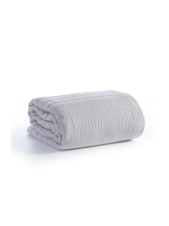 Nef-Nef Homeware Colorfull Tagesdecke King Size Mikrofaser Gray 270x270cm