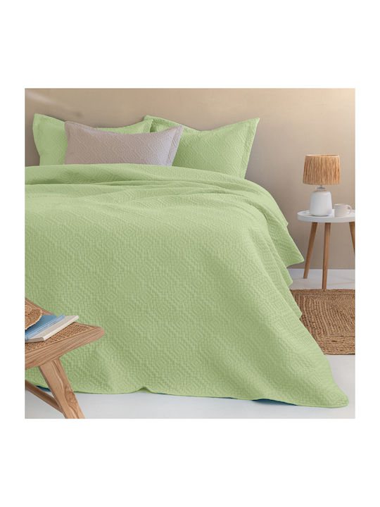 Palamaiki Karen Покривало King Size Микрофибър Зелен 260x240см