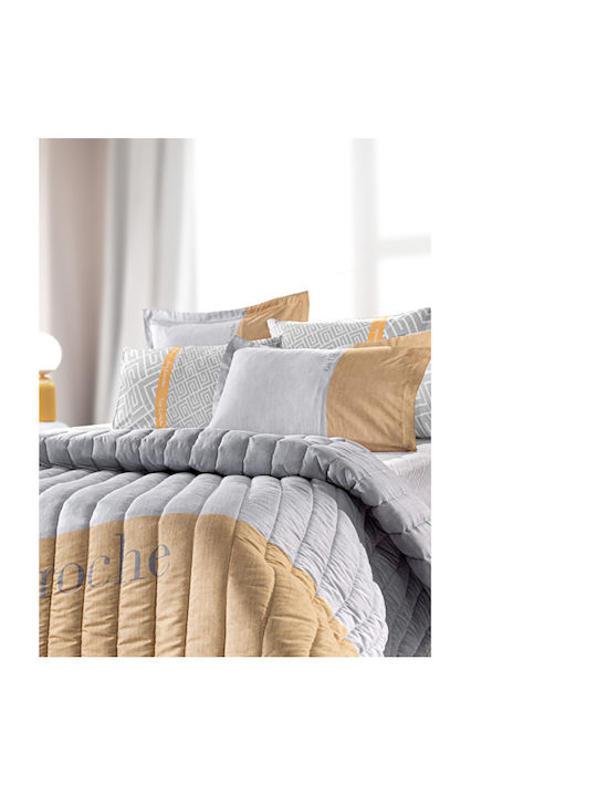 Guy Laroche Occio Coverlet Queen Size Grey 220x240cm